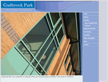 Tablet Screenshot of gadbrookpark.com